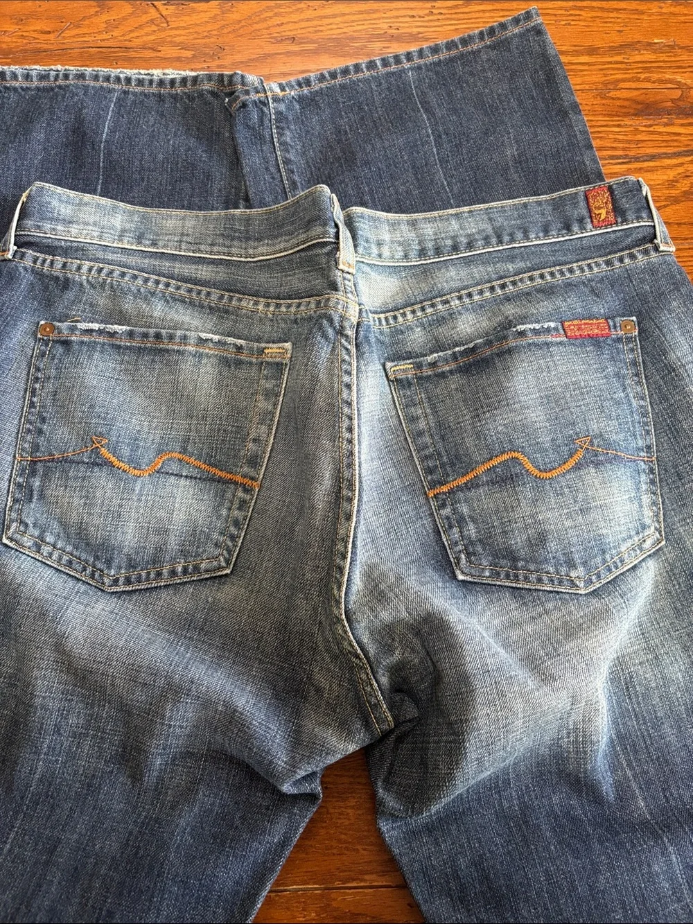 7 For All Mankind Bootcut Blue Jeans Men’s Y2K T520061U-061U USA Made Size 38